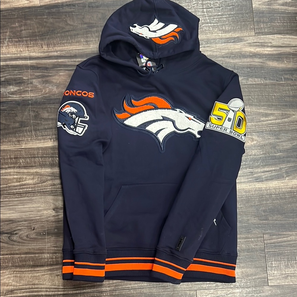 Men’s special edition licensed Denver Broncos Navy Hoodie - Picture 1 of 1